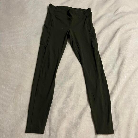 Lululemon army green leggings size 6 - Picture 1 of 3